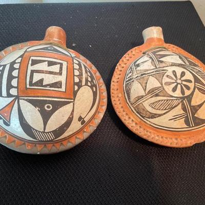 Native pottery canteen decor