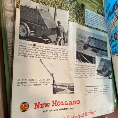Vintage owners manuals and Skelly ashtray