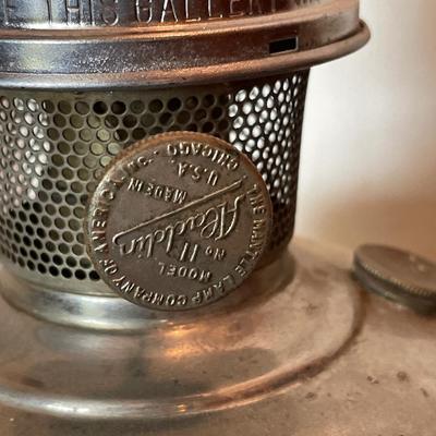 23.5” tall Aladdin oil lamp