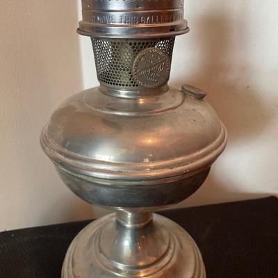 23.5” tall Aladdin oil lamp