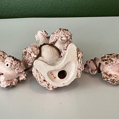 Vintage Royal Japan Ceramic Spaghetti Poodles
