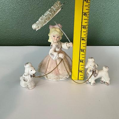 Vintage Royal Japan Ceramic Spaghetti Poodles