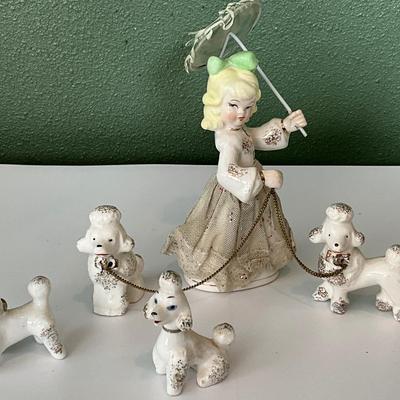 Vintage Royal Japan Ceramic Spaghetti Poodles