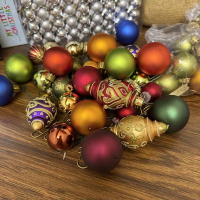 Tiny Faux Christmas Tree & Miniature Ornament Sets (GB-BM)