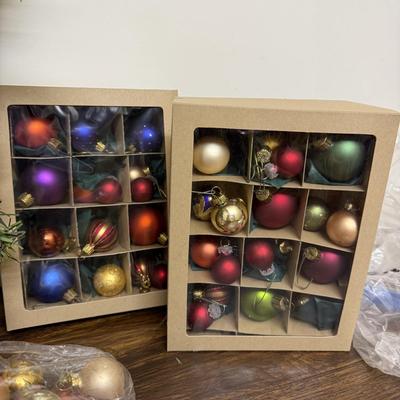 Tiny Faux Christmas Tree & Miniature Ornament Sets (GB-BM)