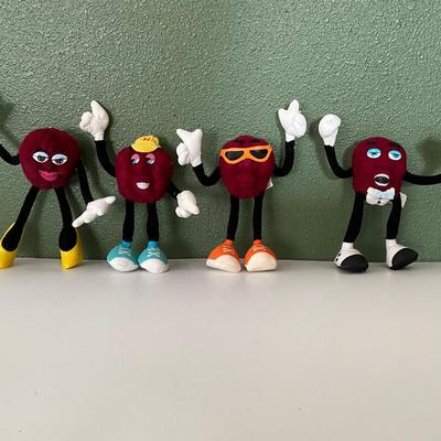 Vintage 1980’s California Raisins set of 4