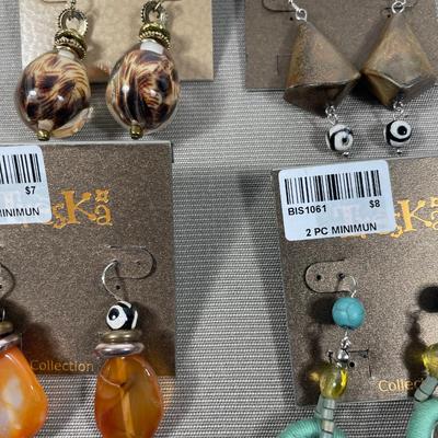4 pair Treska Earrings