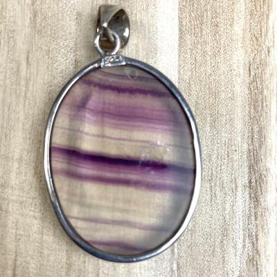 Sterling silver Fluorite Pendant