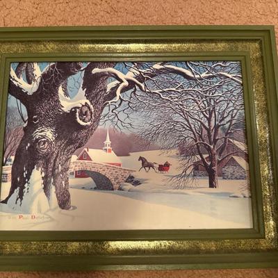 Paul Detlefsen winter scene print