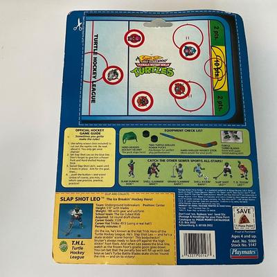 Vtg Teenage Mutant Ninja Turtles Slap Shot Leo Hockey Player