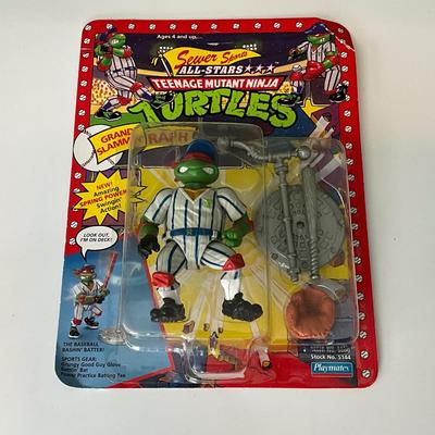 1991 Teenage Mutant Ninja Turtles Grand Slammin’ Raph Baseball