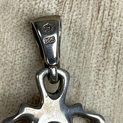 Amber Sterling silver Pendant