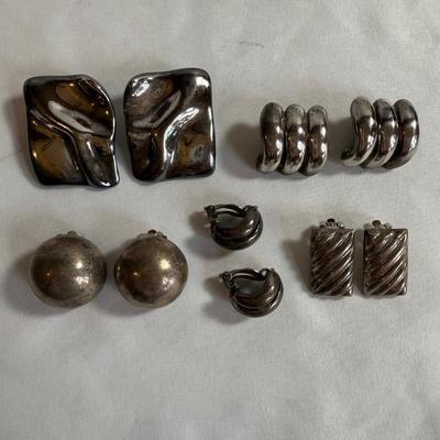 Sterling Clip Earrings & More (K-HS)