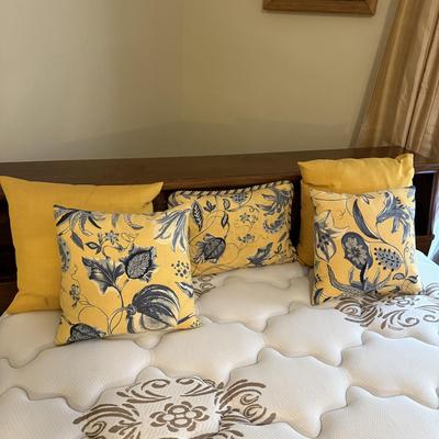 Yellow and Blue Floral Pillows and More (UB-BM)