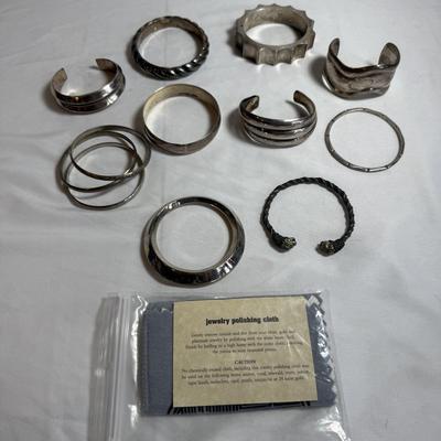 Sterling Cuffs, Bangles, & More (K-HS)