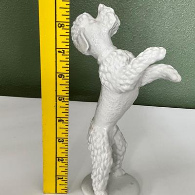 Vintage (1960) German Unterweissbach Porcelain Poodle by T. Steiner