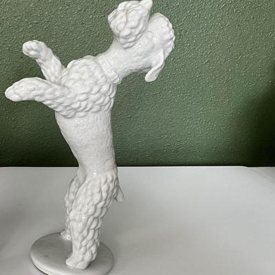 Vintage (1960) German Unterweissbach Porcelain Poodle by T. Steiner