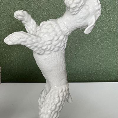 Vintage (1960) German Unterweissbach Porcelain Poodle by T. Steiner