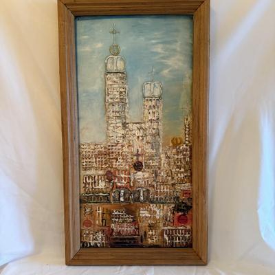 Set of Cityscape Multimedia Paintings (GB-BM
