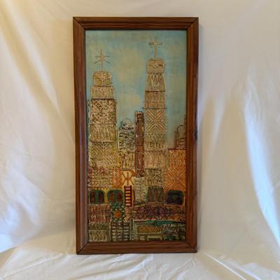 Set of Cityscape Multimedia Paintings (GB-BM