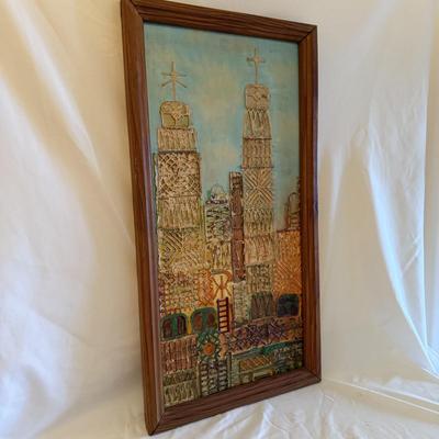 Set of Cityscape Multimedia Paintings (GB-BM