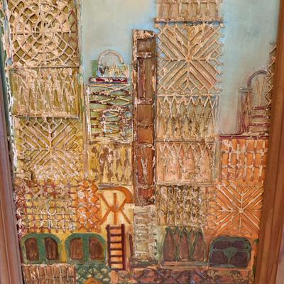 Set of Cityscape Multimedia Paintings (GB-BM