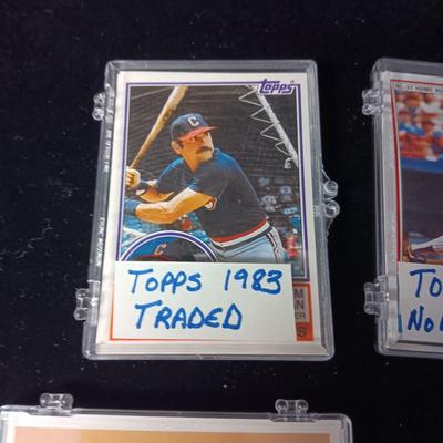 VARIOUS CONTAINERS OF BASEBALL TRADING CARDS
