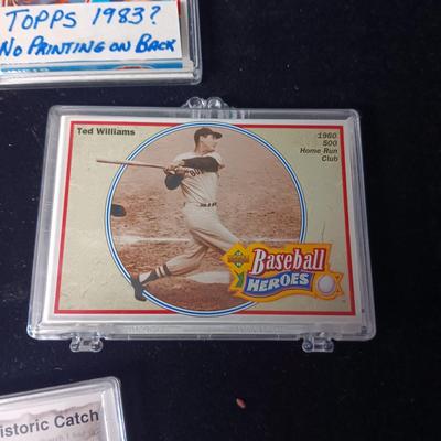 VARIOUS CONTAINERS OF BASEBALL TRADING CARDS