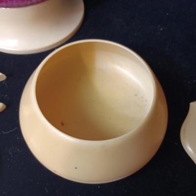 ANTIQUE CELLULOID VANITY SET