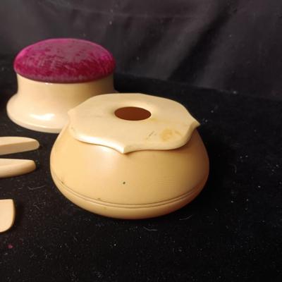 ANTIQUE CELLULOID VANITY SET