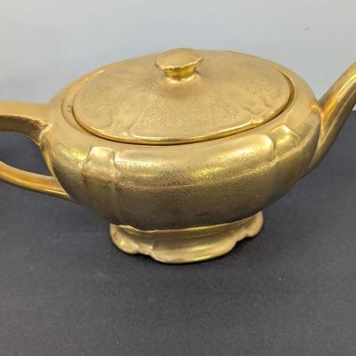 Hand Painted 22 K Gold Tea Set