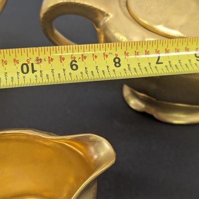 Hand Painted 22 K Gold Tea Set
