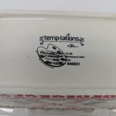 Sale Photo Thumbnail #396: Temp-tations Holiday 12oz Mini Loaf Ovenware