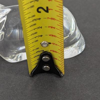 Steuben Bull Hand Cooler Paperweight Marked Crystal Glass