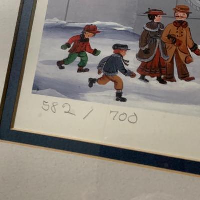 US Naval Academy Signed / Numbered Framed / Matted Print Byer