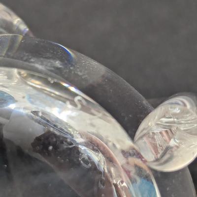Steuben Mouse Hand Cooler Paperweight Signed Crystal Glass