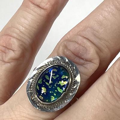 Vintage Mexico 925 Sterling Ring 7