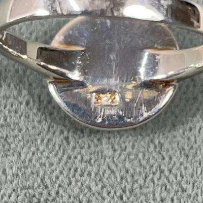 Sterling Silver blue Opal Ring 7