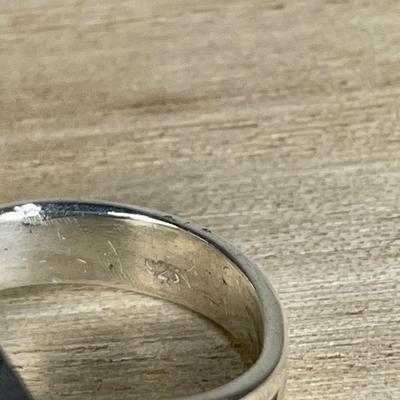 Purple Drusy Sterling silver Ring 7