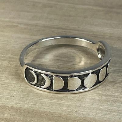 Moonphase Sterling silver Ring 9