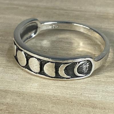 Moonphase Sterling silver Ring 9