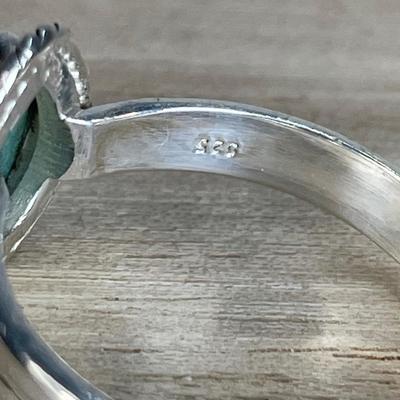 Malachite Sterling silver Ring 7