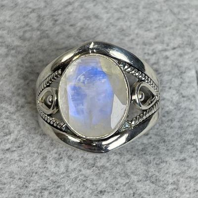 Moonstone Sterling Silver Ring 9
