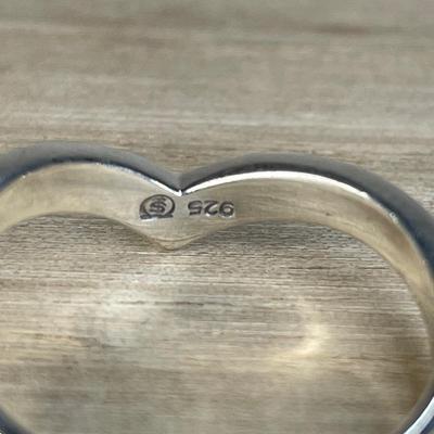 Sterling Silver Chevron Ring 10