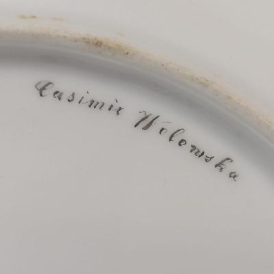 Set Of 8 Lamb Dresden Portrait Cabinet Plates