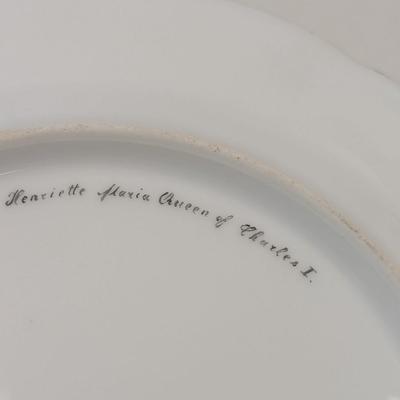Set Of 8 Lamb Dresden Portrait Cabinet Plates