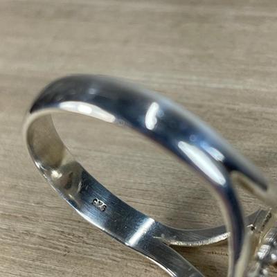 Pink Opal Sterling Silver Ring 11
