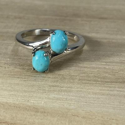 Kingman Turquoise Sterling Silver Ring 8