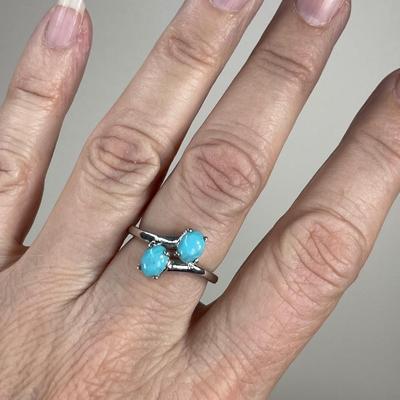 Kingman Turquoise Sterling Silver Ring 8