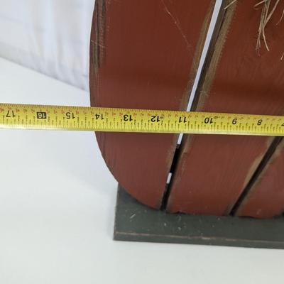 Harvest Pumpkin Wood Decor 23" Tall